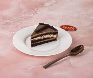 Eggless Chocolate Tiramisu Cake Slice