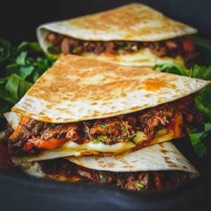 Cheesy Grilled Chicken Quesadilla