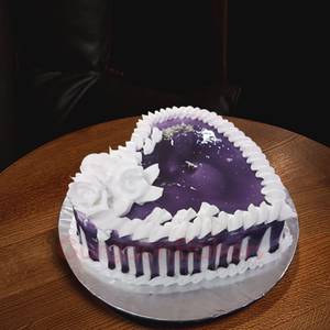 Blueberry Heart Shape Cake