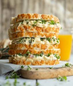 Boiled Egg Chicken Mayo Sandwich