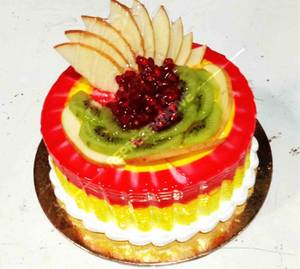 Eggless Fresh Fruit Cake
