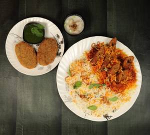 Chicken Tandoori Seekh Kabab Biryani + Starters