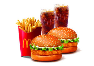 Burger Combo for 2: McVeggie Burger 