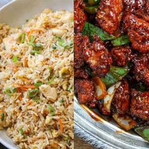 (chicken Fried Rice + Chilli Chicken Bone) Combo Meal