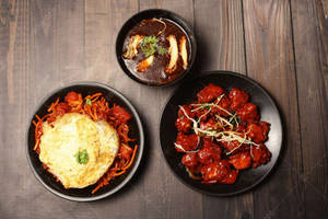 Chicken Triple Schezwan Rice & Chicken Manchurian Combo