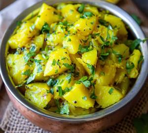 Yellow batata bhaji                 