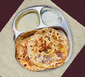 2 Aloo Parath Curd