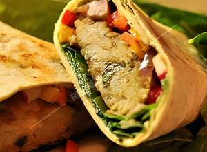 Malai Mushroom Tikka Roll