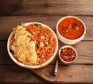 Chicken Chopper Schezwan Rice