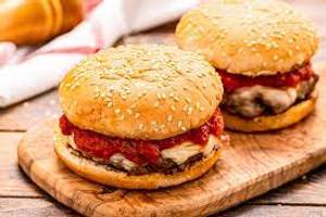 Paneer Chilli Lava Burger + Paneer Chilli Lava Burger