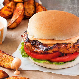 Fiesty Fire Chicken Burger