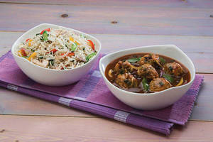 Manchurian With Fried Rice