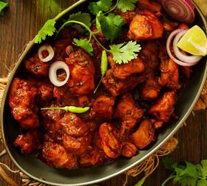 Chicken Fry salad Chutney Half