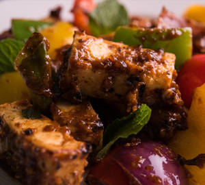 Grilled Paneer With Sautaeed Vegetables