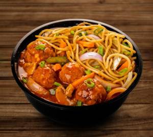 Veg Manchurian Noodles