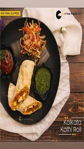 Kolkata Style Paneer Tikka Kathi Roll