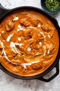Butter chicken and rice 