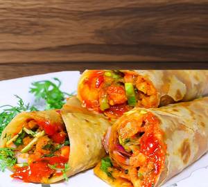 Paneer schezwan franky 