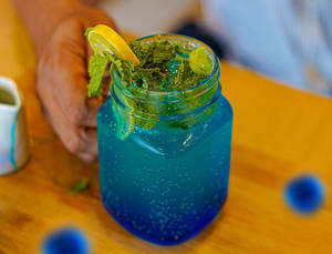 Blue Curacao Mojito