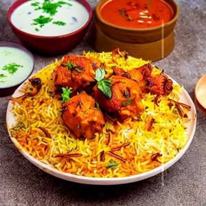 Masaledar chicken tikka biryani