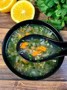 Lemon Coriander Veg Soup