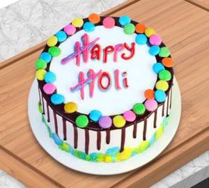 Eggless Black Forest Cake Holi Special