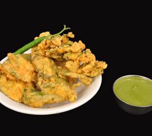 Palak Bhajiya Plate