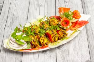 Basil Garlic Paneer Tikka
