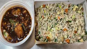 Mix Fried Rice + Chicken Manchurian