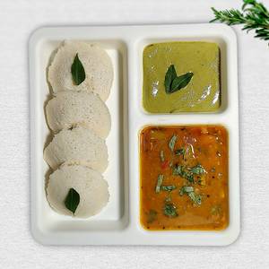 Idli (4 Idli + Sambar + Chutney)