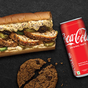 Pepper Chicken Sandwich + Side + Coke