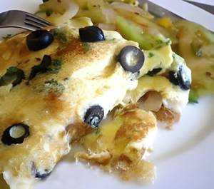Olive Bread Omelette 2 Eggs 