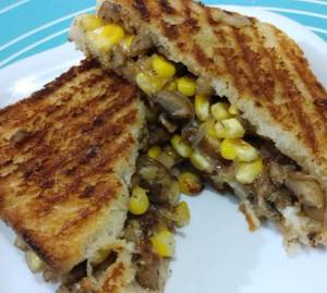 Corn Cheese Club Sandwich