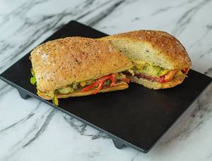 Grilled Vegetables & Pesto Sandwich