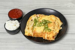 Chilli Cheese Bread Omelette  