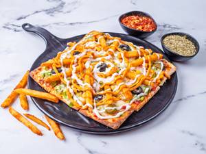 9" Square Crispy French Fries Pizza