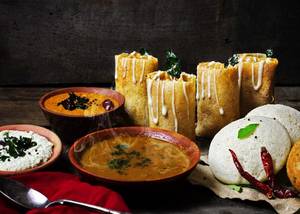 South Indian Platter,masala dosa, mixveg Uttpam