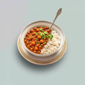 Amritsari Chole With Rice