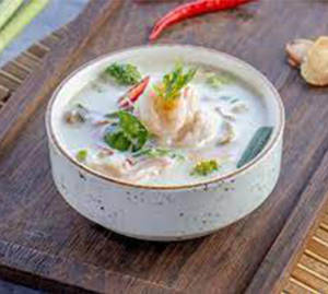 Sour Soup In Condition Milk (Tom Yum) With Fish