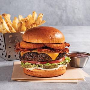 Smokehouse Chicken Burger with Bacon