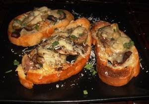 Mushroom Garlic Bread