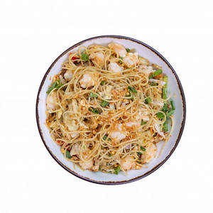 Prawn Fried Noodles With Roasted Garlic