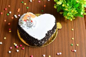 Black Forest Heart Shape Cake