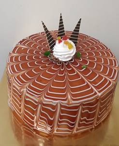 Chocolate Butterscotch Cake  ( Eggless)