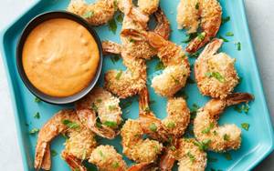 Golden Fried Prawns