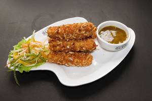 Almond Crusted Paneer Strips