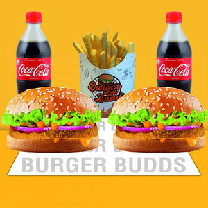 2 Veg Chatpata Makhani Burger + 1 Small Fries + 2 Cold Drink