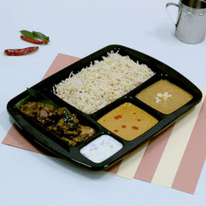 Pepper Chicken Masala Bagara Pulav Meal