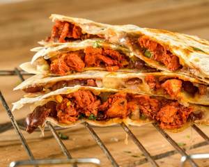 BBQ Chicken And Veggie Quesadilla