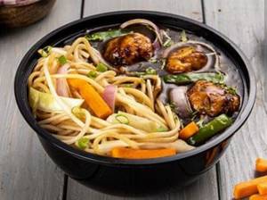 Egg Noodles With Veg Manchurian